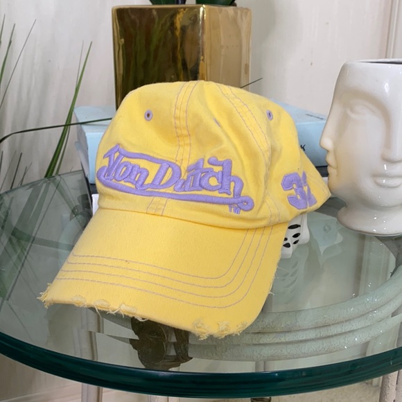 Von Dutch Accessories - Von Dutch Hat yellow and purple